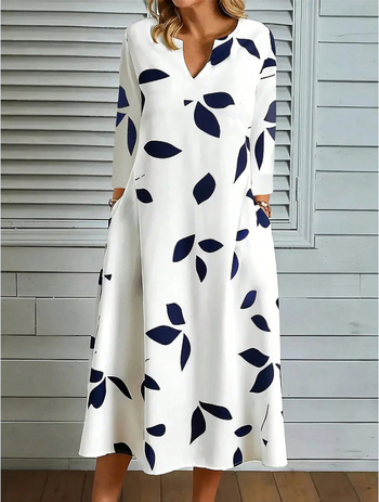 Διασυνοριακή Γυναικεία Μόδα 2024 Τελική Εκκαθάριση σε Ζεστές Πωλήσεις Ευρωπαϊκό και Αμερικανικό Στυλ Τετραετούς Εποχής Casual Μόδα Γυναικείο Φόρεμα με Στάμπα Ευρωπαϊκό και Αμερικανικό Στυλ