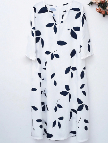 2024-es, határokon átnyúló női divat, legkelendőbb, végső kiárusítás, európai és amerikai stílusú, négy évszakos, hétköznapi divat, női mintás ruha, európai és amerikai stílusú