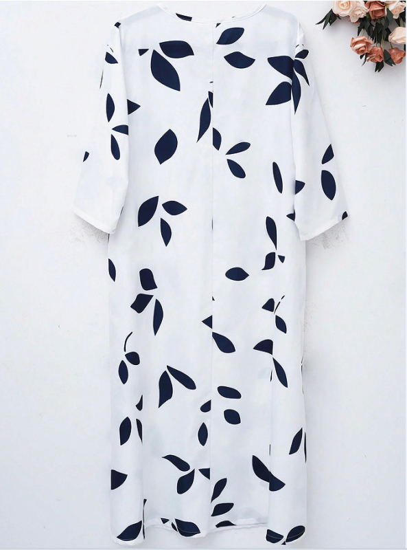 2024-es, határokon átnyúló női divat, legkelendőbb, végső kiárusítás, európai és amerikai stílusú, négy évszakos, hétköznapi divat, női mintás ruha, európai és amerikai stílusú