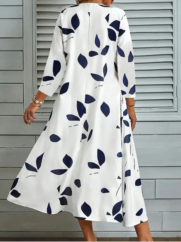 2024-es, határokon átnyúló női divat, legkelendőbb, végső kiárusítás, európai és amerikai stílusú, négy évszakos, hétköznapi divat, női mintás ruha, európai és amerikai stílusú