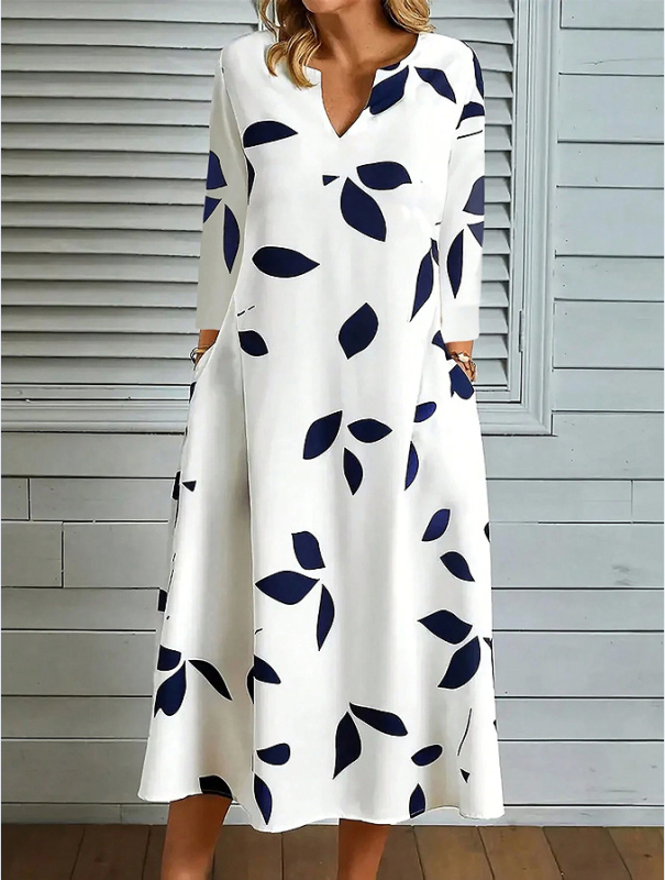 2024-es, határokon átnyúló női divat, legkelendőbb, végső kiárusítás, európai és amerikai stílusú, négy évszakos, hétköznapi divat, női mintás ruha, európai és amerikai stílusú