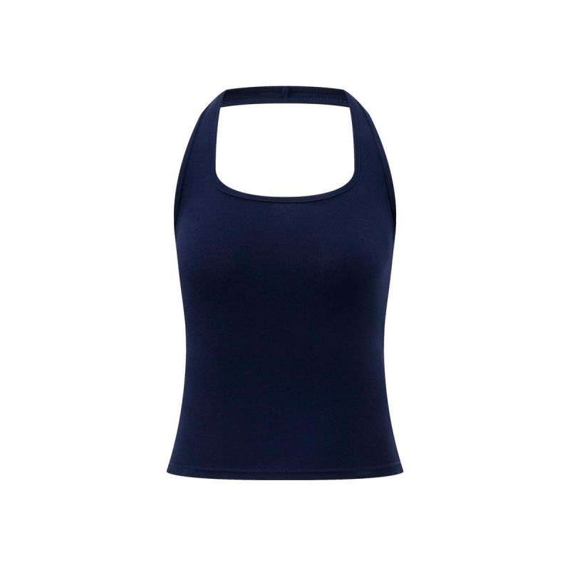 Pure Lust Hot Girl piros halterneck mellény női nyári karcsúsító, rövid U-nyakú felső