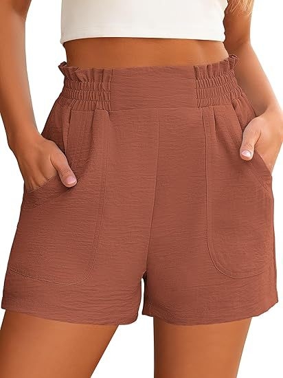 Amazon határokon átnyúló európai és amerikai női szabadidős rugalmas, magas derekú, széles szárú szabadidős strandnadrág, nyári nyaralóruházat