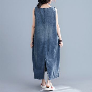 Real shot spot új pántos női hosszú, A változat, egyszínű, V-nyakú, irodalmi retró, nagy méret