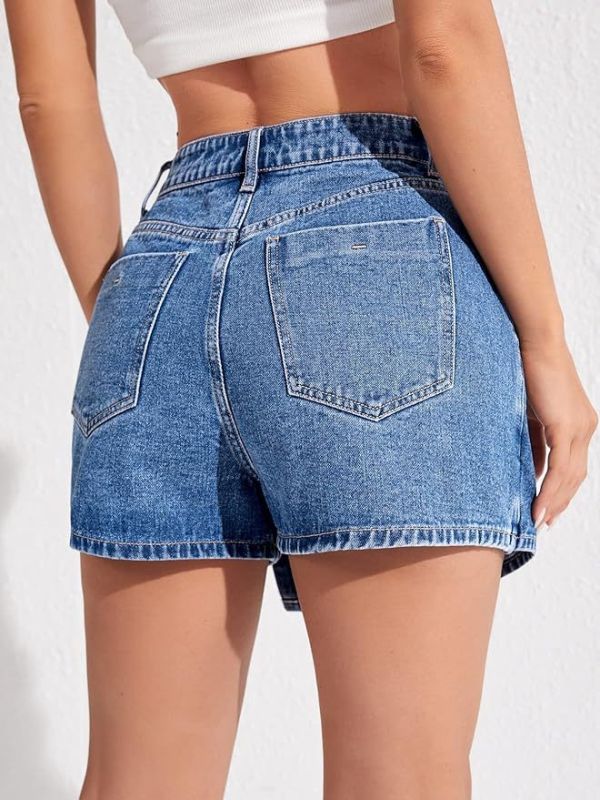 Európai és amerikai határokon átnyúló Amazon Ebay személyre szabott utcai divat hasított női hálós farmer rövid szoknyák