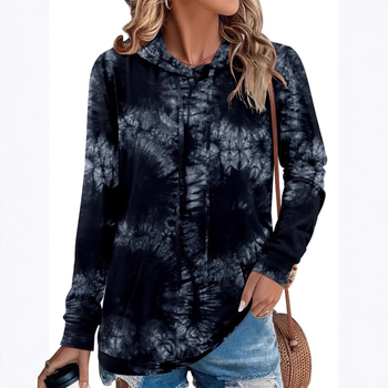 AliExpress Amazon külkereskedelmi határokon átnyúló 2025 új lezser színátmenetes női kapucnis pulóver WH1