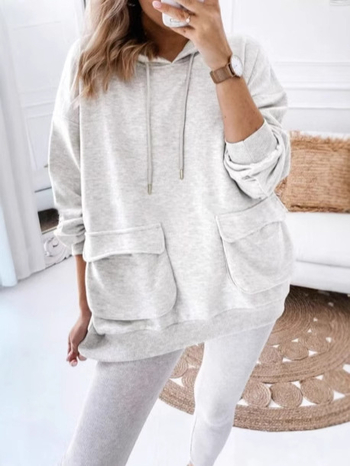 2025 Új európai és amerikai határokon átnyúló független állomás Amazon őszi és téli kapucnis divatos laza pulóver