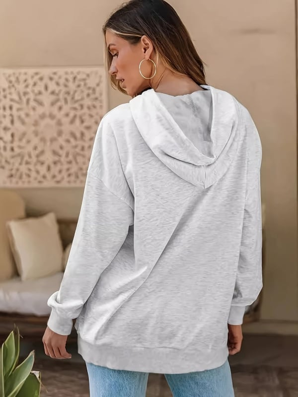 2025 Új európai és amerikai határokon átnyúló független állomás Amazon őszi és téli kapucnis divatos laza pulóver