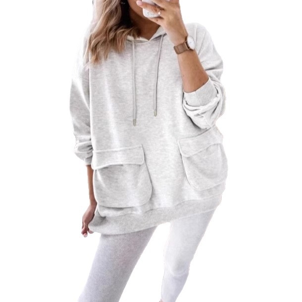 2025 Új európai és amerikai határokon átnyúló független állomás Amazon őszi és téli kapucnis divatos laza pulóver