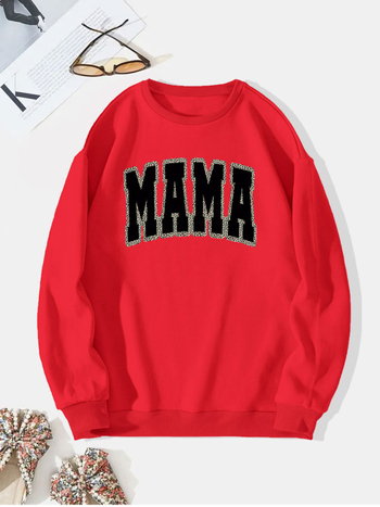 Határokon átnyúló európai kódex külkereskedelem új MAMA betűnyomtatású kapucnis pulóver kapucnis pulóver-gyár nagykereskedelem 2025