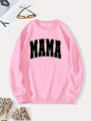 Határokon átnyúló európai kódex külkereskedelem új MAMA betűnyomtatású kapucnis pulóver kapucnis pulóver-gyár nagykereskedelem 2025