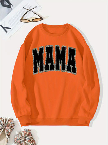 Határokon átnyúló európai kódex külkereskedelem új MAMA betűnyomtatású kapucnis pulóver kapucnis pulóver-gyár nagykereskedelem 2025