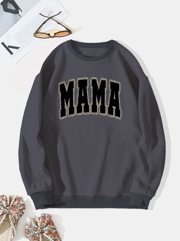 Határokon átnyúló európai kódex külkereskedelem új MAMA betűnyomtatású kapucnis pulóver kapucnis pulóver-gyár nagykereskedelem 2025