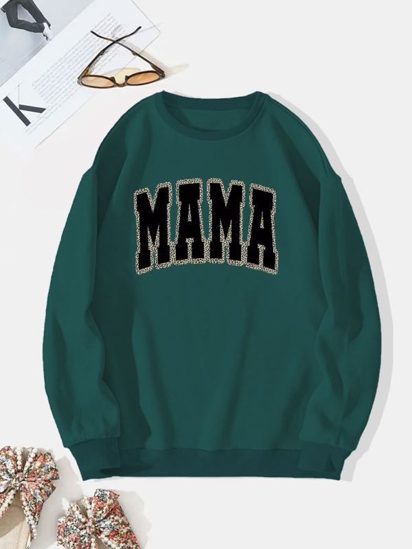 Határokon átnyúló európai kódex külkereskedelem új MAMA betűnyomtatású kapucnis pulóver kapucnis pulóver-gyár nagykereskedelem 2025