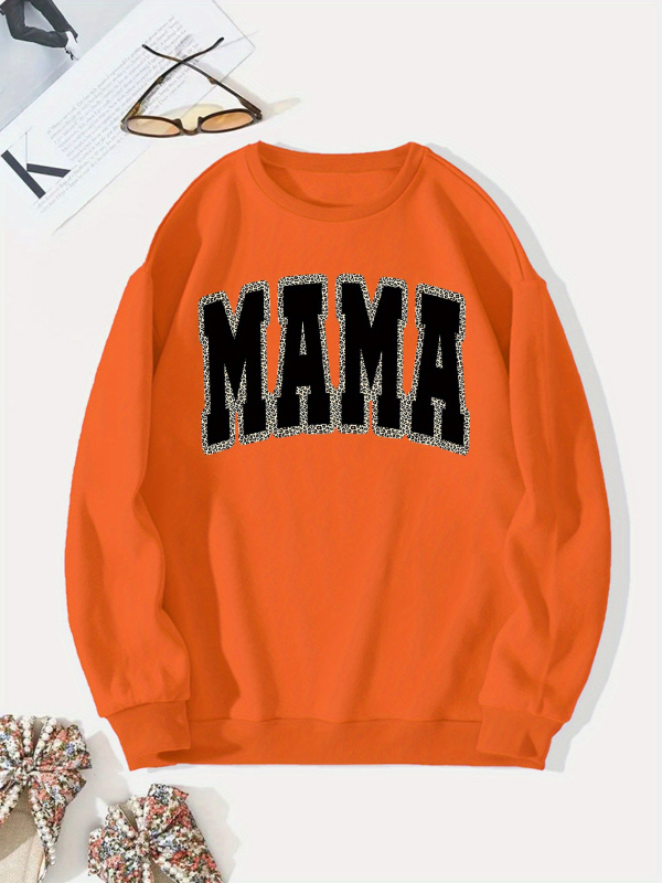 Határokon átnyúló európai kódex külkereskedelem új MAMA betűnyomtatású kapucnis pulóver kapucnis pulóver-gyár nagykereskedelem 2025