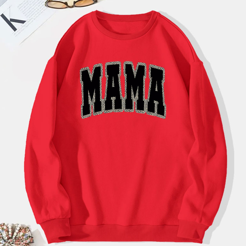 Határokon átnyúló európai kódex külkereskedelem új MAMA betűnyomtatású kapucnis pulóver kapucnis pulóver-gyár nagykereskedelem 2025