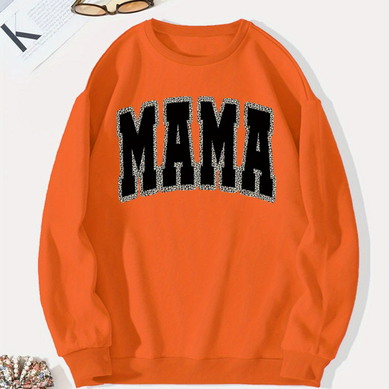 Határokon átnyúló európai kódex külkereskedelem új MAMA betűnyomtatású kapucnis pulóver kapucnis pulóver-gyár nagykereskedelem 2025