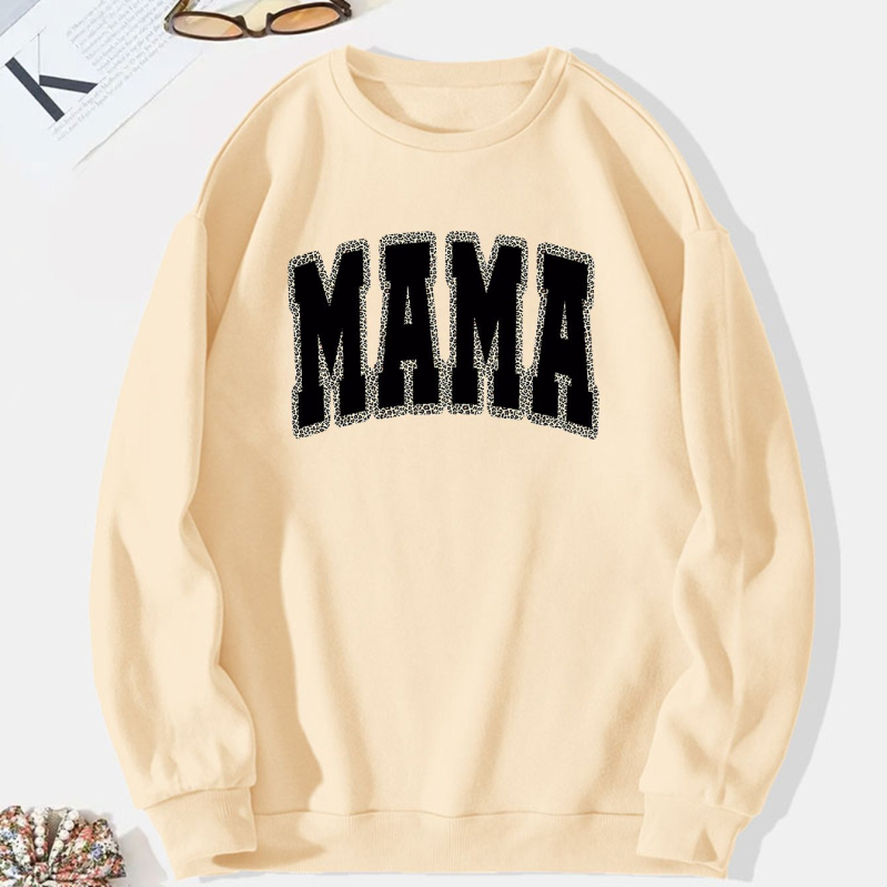 Határokon átnyúló európai kódex külkereskedelem új MAMA betűnyomtatású kapucnis pulóver kapucnis pulóver-gyár nagykereskedelem 2025