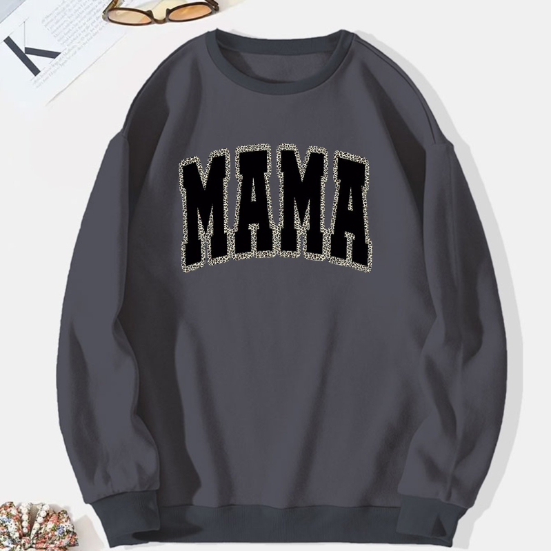 Határokon átnyúló európai kódex külkereskedelem új MAMA betűnyomtatású kapucnis pulóver kapucnis pulóver-gyár nagykereskedelem 2025