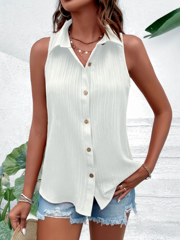 Új divatos egyszerű dizájnú hétköznapi elegáns, mindenhez illő, egyszínű mellény női ing divatos elegáns vékony