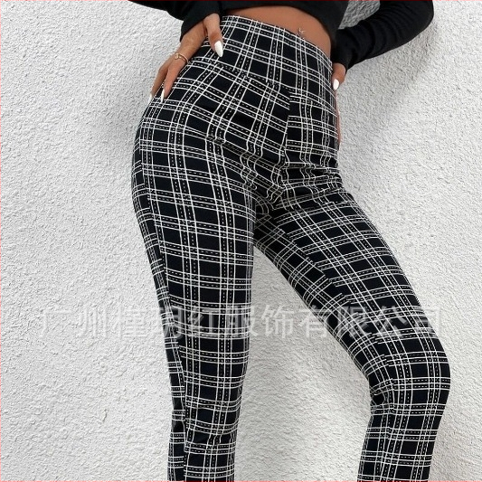 2024-es divatos felsőruházati leggings mintás női rugalmas, karcsúsító, bokáig érő nadrág