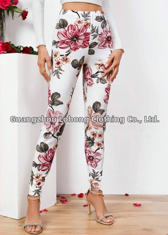 2024-es divatos felsőruházati leggings mintás női rugalmas, karcsúsító, bokáig érő nadrág