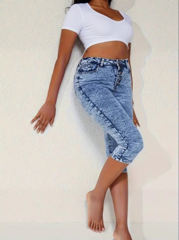 Határokon átnyúló Európa és az Egyesült Államok Amazon Denim nagy rugalmasságú, feszes, világos színű farmer, magas derekú, nyári dögös lány robbanások