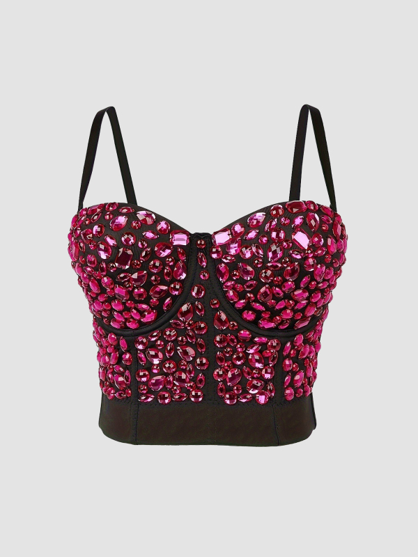 Luqiu Country Hot Girl Style Diamond Grudnjak Ženska gornja odjeća Kamisole Oblikujući Grudnjak za Riblju Kožu Zabava Lijepa Leđa DB082