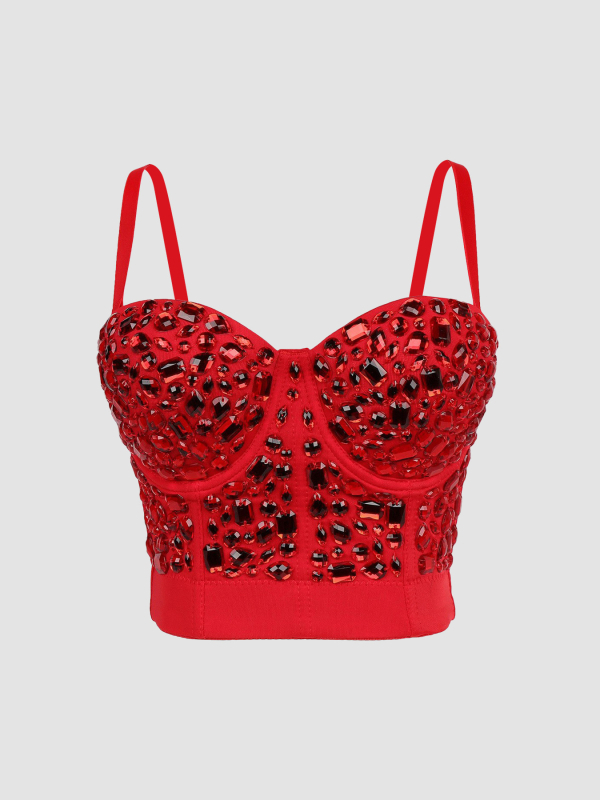 Luqiu Country Hot Girl Style Diamond Grudnjak Ženska gornja odjeća Kamisole Oblikujući Grudnjak za Riblju Kožu Zabava Lijepa Leđa DB082