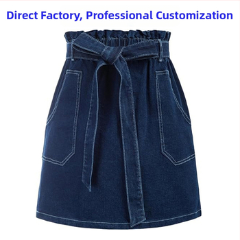 Női farmerszoknya, Trendi márka, Divatos női farmerfelsők, Retro kopott, mosott ruha, Szuper rövidnadrág