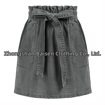 Γυναικεία Φούστα Τζιν, Μοντέρνα Μάρκα, Μοντέρνα Γυναικεία Τζιν Μπλούζες, Ρετρό Φθαρμένο Πλυμένο Φόρεμα, Σούπερ Σορτς