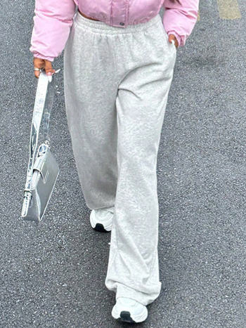 Határokon átnyúló női ruházat Európa és az Egyesült Államok 2024 Amazon Wish Aliexpress nyári vékony, lezser, egyenes, magas derekú sportnadrág