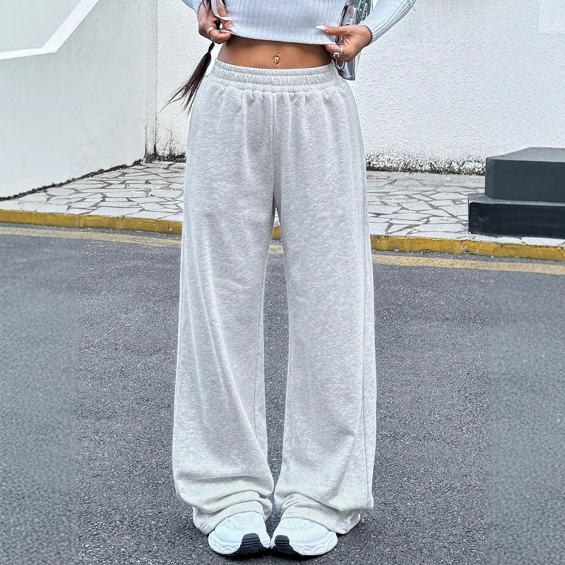 Határokon átnyúló női ruházat Európa és az Egyesült Államok 2024 Amazon Wish Aliexpress nyári vékony, lezser, egyenes, magas derekú sportnadrág