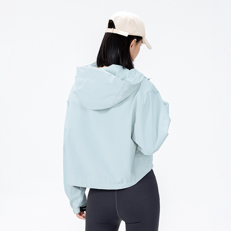 Rövid, kapucnis női dzseki, őszi új stílusú ballonkabát, divatos, sport, hétköznapi, kültéri, meleg, szélálló dzseki