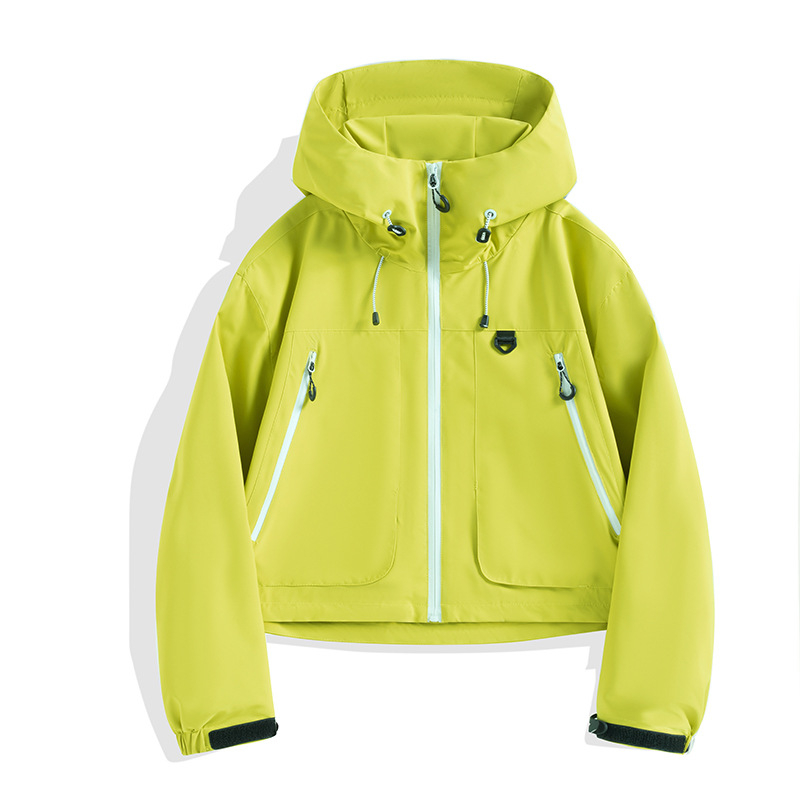 Rövid, kapucnis női dzseki, őszi új stílusú ballonkabát, divatos, sport, hétköznapi, kültéri, meleg, szélálló dzseki