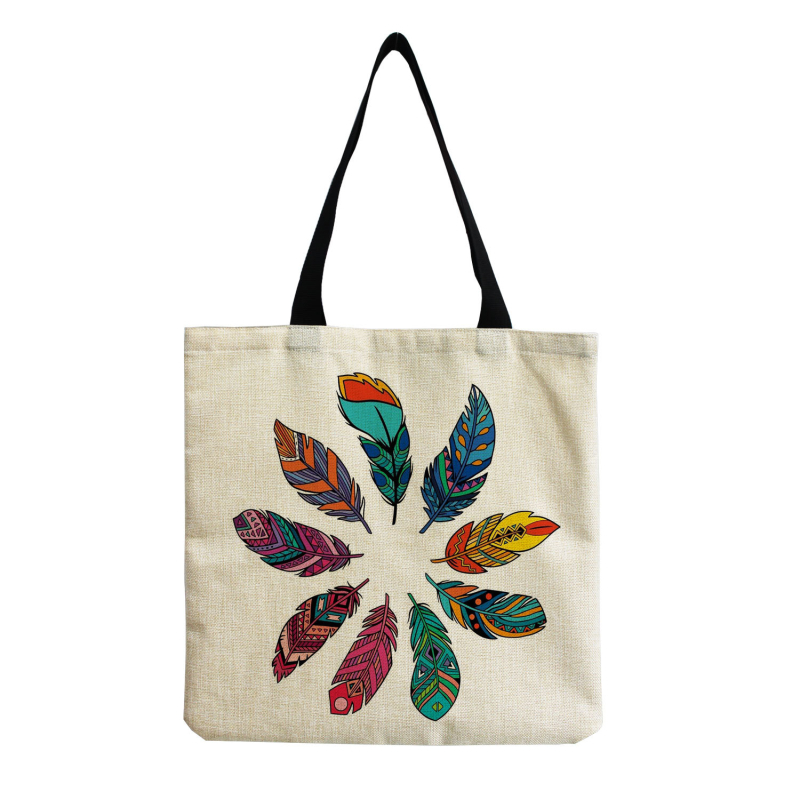 Didmeninė prekyba meniškais, kūrybingais, lengvais moteriškais rankinukais per petį, plunksnų marginimo.