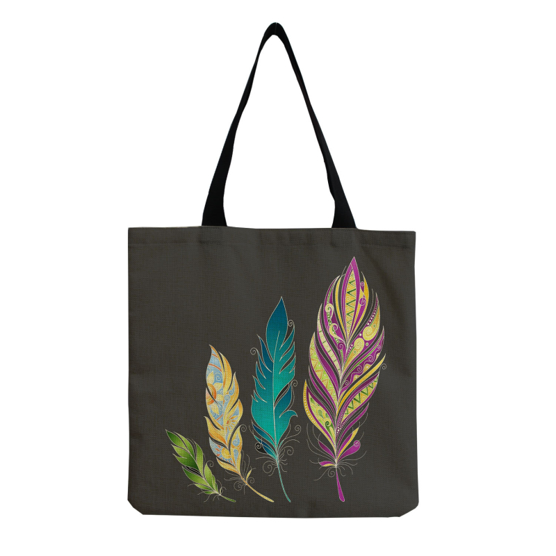 Didmeninė prekyba meniškais, kūrybingais, lengvais moteriškais rankinukais per petį, plunksnų marginimo.