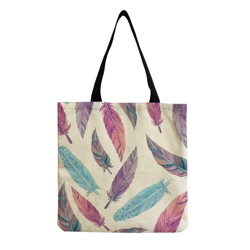 Didmeninė prekyba meniškais, kūrybingais, lengvais moteriškais rankinukais per petį, plunksnų marginimo.