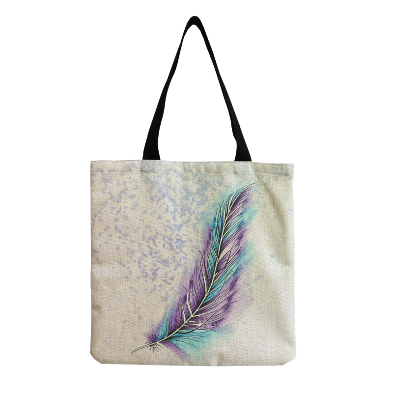 Didmeninė prekyba meniškais, kūrybingais, lengvais moteriškais rankinukais per petį, plunksnų marginimo.