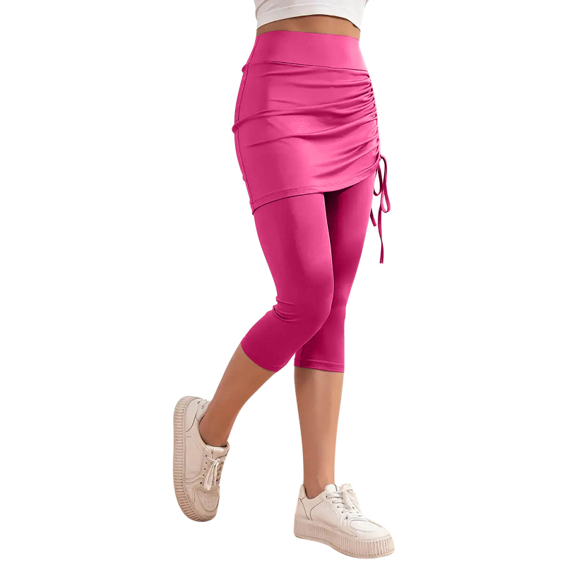 2025-ös európai és amerikai határokon átnyúló export új női magas derekú nyári tiszta színű, karcsúsított, rakott, rövidített nadrág