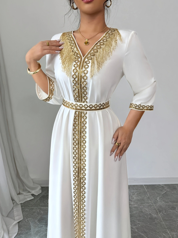 Mt048 Γυναικείο Μουσουλμανικό Ρόμπα από Δαντέλα, Λεπτό Φόρεμα με Κομψή Γυναικεία Γοητεία, Διασυνοριακό Εξωτερικό Εμπόριο, από τη Μέση Ανατολή