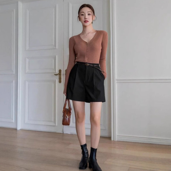 2025 m. tarpvalstybinės „Amazon“ vasarinės laisvos plonos aukšto juosmens plačios kelnės, mažos tiesios laisvalaikio kelnės, kostiuminės kelnės