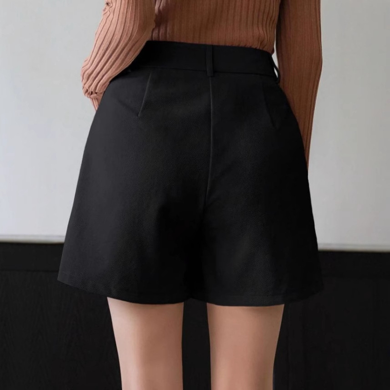 2025 m. tarpvalstybinės „Amazon“ vasarinės laisvos plonos aukšto juosmens plačios kelnės, mažos tiesios laisvalaikio kelnės, kostiuminės kelnės