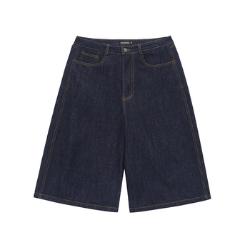 Határokon átnyúló exkluzív nyári divatos márka színes betűmintás rövidnadrág férfi egyenes szabású lezser laza farmer rövidnadrág divatos