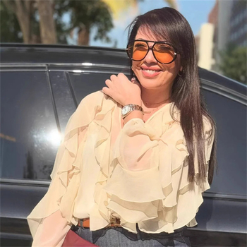 Amazoni piiriülene Euroopa ja Ameerika rõivaste eksport 2025. aasta kevadel - uus mitmevärviline lihtne kihiline dekoratiivne šifoonist särk