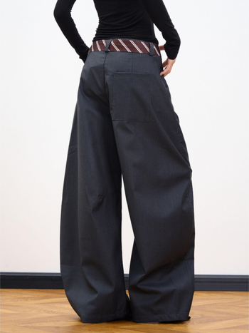 Brit stílusú, amerikai szalagmintás, Scimitar stílusú, lezser nadrág, férfi és női, klasszikus, összeillő, bő szárú nadrág