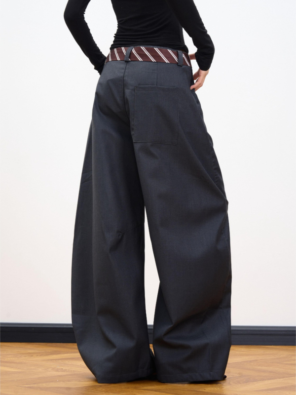 Brit stílusú, amerikai szalagmintás, Scimitar stílusú, lezser nadrág, férfi és női, klasszikus, összeillő, bő szárú nadrág