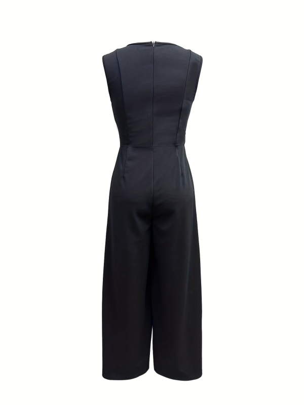 2025-ös nyári új európai és amerikai, határokon átnyúló, divatos, lezser, széles szárú, ujjatlan női overallok