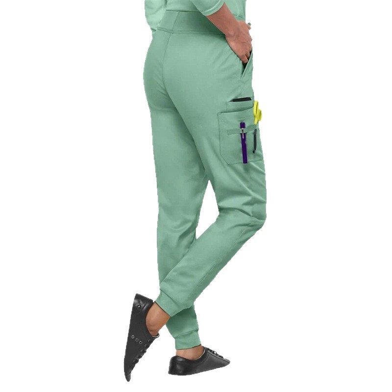 Aliexpressi ekspordi kätepesuriided, arstide ja õdede kirurgiariided, meeste ja naiste ülikonnad, mitmevärvilised mitme klapiga taskupüksid, jalapinnidega kätepesuriided