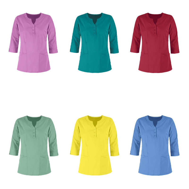 Aliexpressi ekspordi kätepesuriided, arstide ja õdede kirurgiariided, meeste ja naiste ülikonnad, mitmevärvilised mitme klapiga taskupüksid, jalapinnidega kätepesuriided